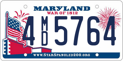 MD license plate 4MD5764