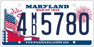 MD license plate 4MD5780