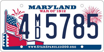 MD license plate 4MD5785