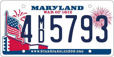 MD license plate 4MD5793