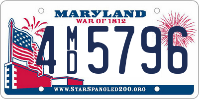 MD license plate 4MD5796