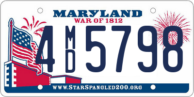 MD license plate 4MD5798
