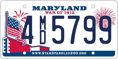 MD license plate 4MD5799