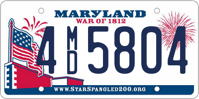 MD license plate 4MD5804