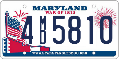MD license plate 4MD5810