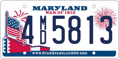 MD license plate 4MD5813