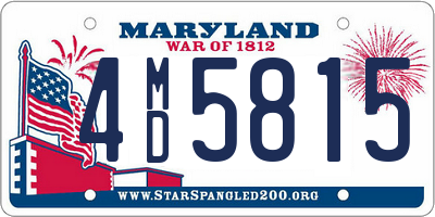 MD license plate 4MD5815