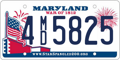 MD license plate 4MD5825