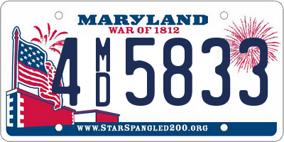 MD license plate 4MD5833