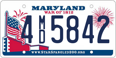 MD license plate 4MD5842