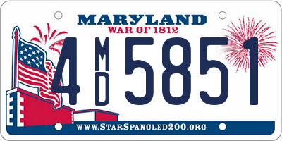 MD license plate 4MD5851