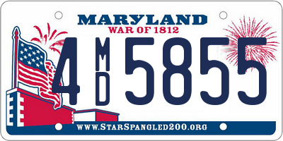 MD license plate 4MD5855