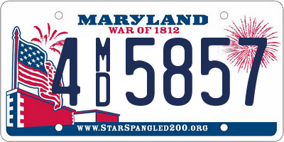 MD license plate 4MD5857