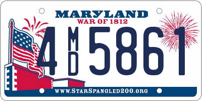 MD license plate 4MD5861