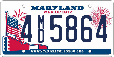 MD license plate 4MD5864