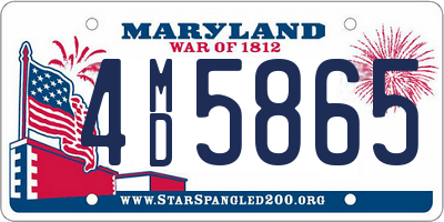 MD license plate 4MD5865