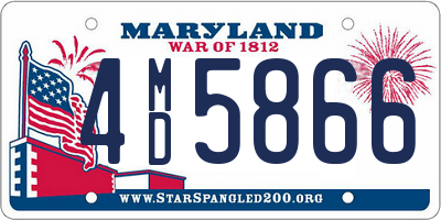 MD license plate 4MD5866