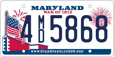 MD license plate 4MD5868