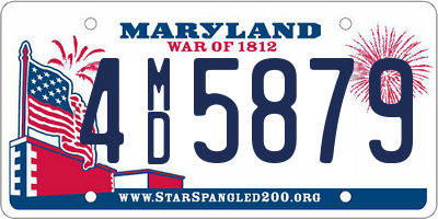 MD license plate 4MD5879