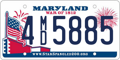 MD license plate 4MD5885