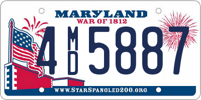 MD license plate 4MD5887