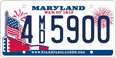 MD license plate 4MD5900