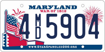 MD license plate 4MD5904