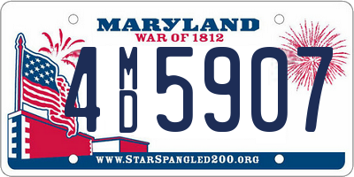 MD license plate 4MD5907