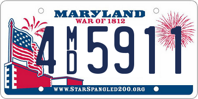 MD license plate 4MD5911