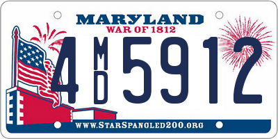 MD license plate 4MD5912