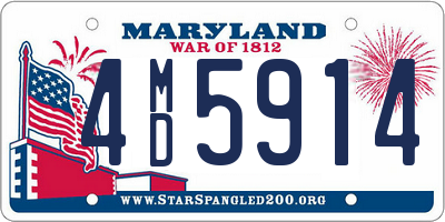 MD license plate 4MD5914