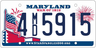 MD license plate 4MD5915