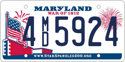 MD license plate 4MD5924