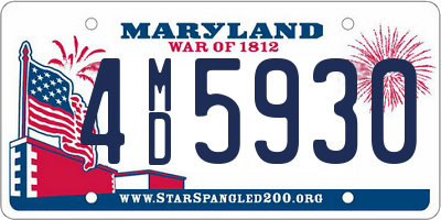 MD license plate 4MD5930