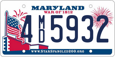 MD license plate 4MD5932