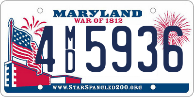 MD license plate 4MD5936