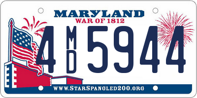 MD license plate 4MD5944