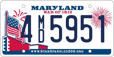 MD license plate 4MD5951