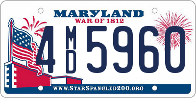 MD license plate 4MD5960