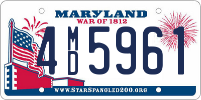 MD license plate 4MD5961