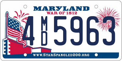 MD license plate 4MD5963