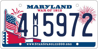 MD license plate 4MD5972