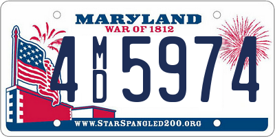 MD license plate 4MD5974