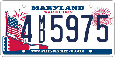 MD license plate 4MD5975