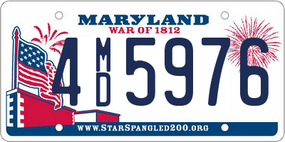 MD license plate 4MD5976