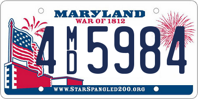 MD license plate 4MD5984