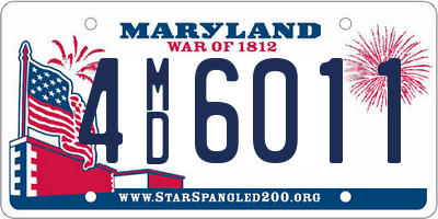 MD license plate 4MD6011