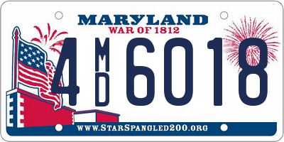 MD license plate 4MD6018