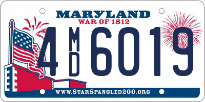 MD license plate 4MD6019