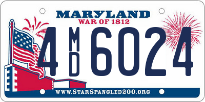 MD license plate 4MD6024